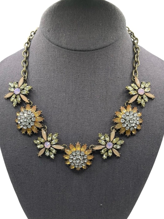 Jewelry - ❤️ Vintage Floral Rhinestone Chunky Statement Necklace